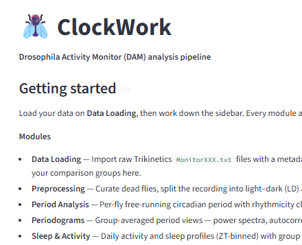 ClockWork Analysis Package